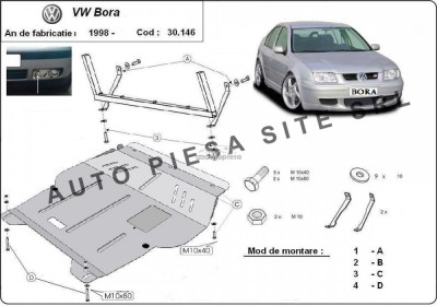 Scut metalic motor VW Bora fabricat incepand cu 1998 APS-30,146 foto