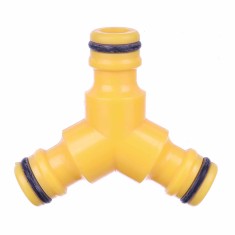 Conector furtun gradina DY8015, cu 3 cai, ABS, 12 - 19 mm