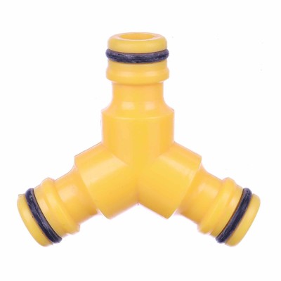 Conector furtun gradina DY8015, cu 3 cai, ABS, 12 - 19 mm foto