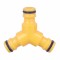 Conector furtun gradina DY8015, cu 3 cai, ABS, 12 - 19 mm