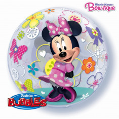 Balon Bubble 22&amp;quot;/56cm Minnie Mouse, Qualatex 41065 foto