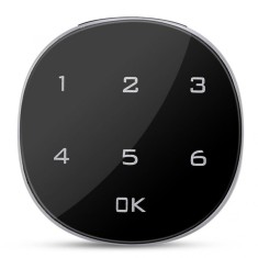 Incuietoare Inteligenta Techstar&reg;, Touch Screen Digital, 30mm, Alarma, Cod, Alimentare CR2023 si MicroUSB