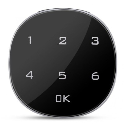 Incuietoare Inteligenta Techstar&amp;reg;, Touch Screen Digital, 30mm, Alarma, Cod, Alimentare CR2023 si MicroUSB foto