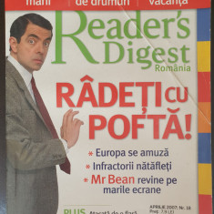 Revista READER'S DIGEST ROMANIA, NR. 18, Aprilie 2007, Mr Bean, 144 pag
