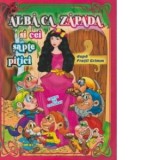 Alba ca Zapada si cei sapte pitici. Carte de colorat - Fratii Grimm