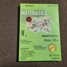 MATEMATICA CLASA A XII A -MANUAL BURTEA