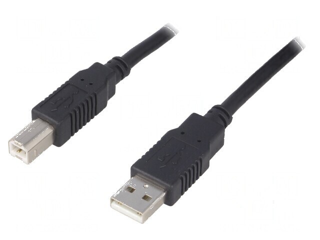 Cablu USB 2.0 A-B 1m negru CCA