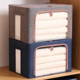 Cutie de depozitare pliabila, cu fermoar, 24L, Textil, 39x29x20cm, cadru