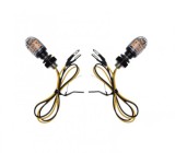 Set 2 Lampi LED Mini 12V Omologate E24, Cablu 29cm - Universal Moto ATV Scuter MX_NEW AM1460B