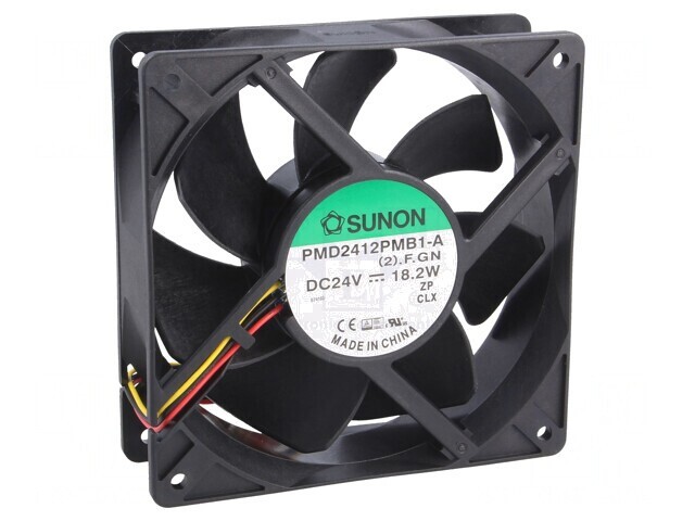 Ventilator DC Axial 24V 120x120x38mm 322.8m3/h 54dBA
