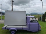 Triciclu Piaggio amenajat pentru reclama fixa/mobila, stare foarte buna