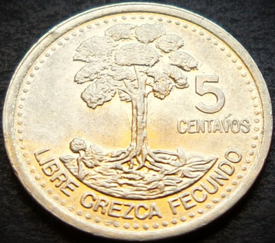 Moneda exotica 5 CENTAVOS - GUATEMALA, anul 2000 * cod 4791 = UNC foto