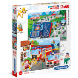 Puzzle Rescue Heroes Clementoni 2x60 piese