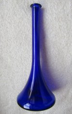 Cobalt Blue Glass Victorian Decanter.Stare impecabila foto