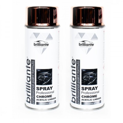 Pachet 2 x Vopsea Spray Brilliante Crom Cupru 400 ml foto