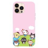 Husa compatibila cu Apple iPhone 15 Pro Max, Viceversa, model Hello kitty world , Silicon, TPU, Transparent, Carcasa