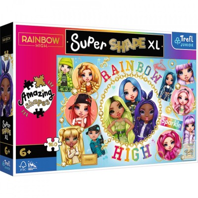 Puzzle trefl primo super shape xxl 160 rainbow high prietenele colorate foto