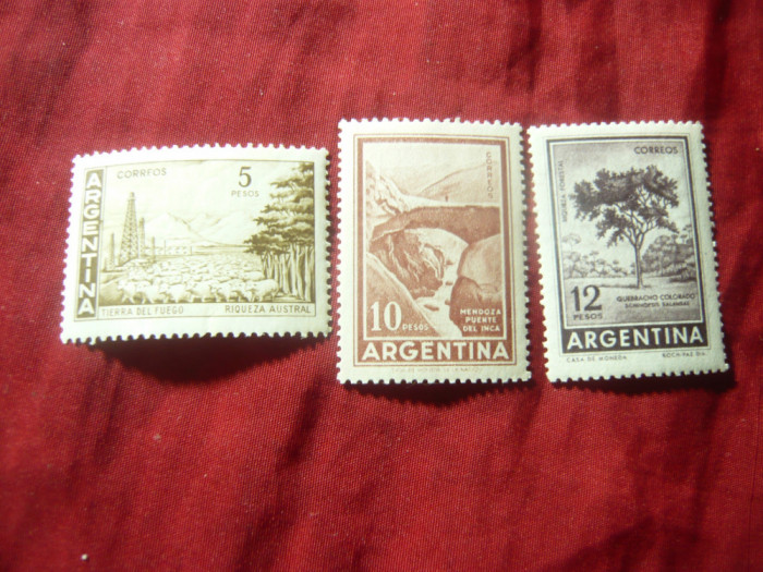 3 Timbre Argentina - Vederi cca. 1959