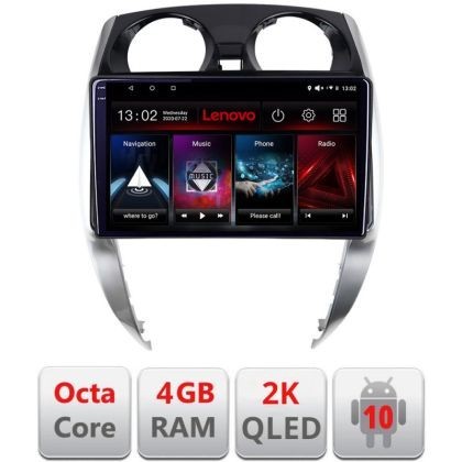Navigatie Nisan Note 2012-2019 , Octacore Qualcomm, 4Gb RAM, 64Gb Hdd, 4G, Qled 2K, DSP, Carplay, Bluetooth CarStore Technology