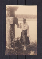 CASA REGALA ROMANA PRINTESA ILEANA IN COSTUM TRADITIONAL FOTO JULIETTA 1924 foto