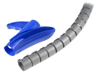 &amp;Icirc;nfășurare spirală 25mm polipropilenă argintie foto