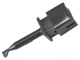 Clemă de măsurare cu c&acirc;rlig 10A neagră 1kV 44mm