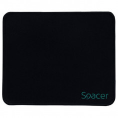 Mousepad Spacer, cauciuc si material textil, 220x180x2mm, negru foto