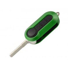 Carcasa cheie Topautochei&reg; pentru Fiat 500 Panda Punto Bravo Stilo Ducato Citroen Jumper Peugeot Boxer, verde, 3 butoane