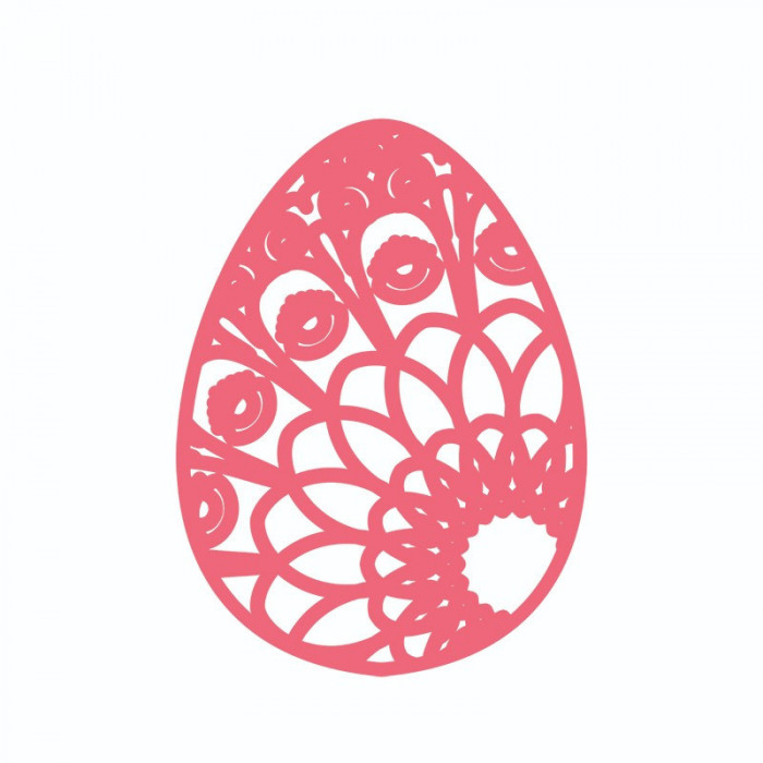 Sticker decorativ, Mandala, Ou, Roz, 60 cm, 7281ST-1