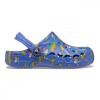 Saboți Crocs Baya Printed Clog Kids Albastru - Lapis/Multi, 28 - 30, 32 - 34