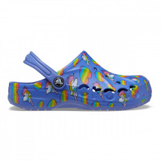 Saboți Crocs Baya Printed Clog Kids Albastru - Lapis/Multi