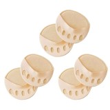 Cumpara ieftin Set 6 talpici de protectie cu burete pentru picior si degete, material textil - Bej