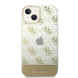 Cumpara ieftin Husa Cover Guess PC/TPU Peony Script Logo Glitter pentru iPhone 14 Pro Gold