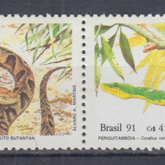 BRAZILIA 1991 FAUNA REPTILE MNH