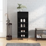 vidaXL Pantofar, negru, 40x36x105 cm, lemn compozit