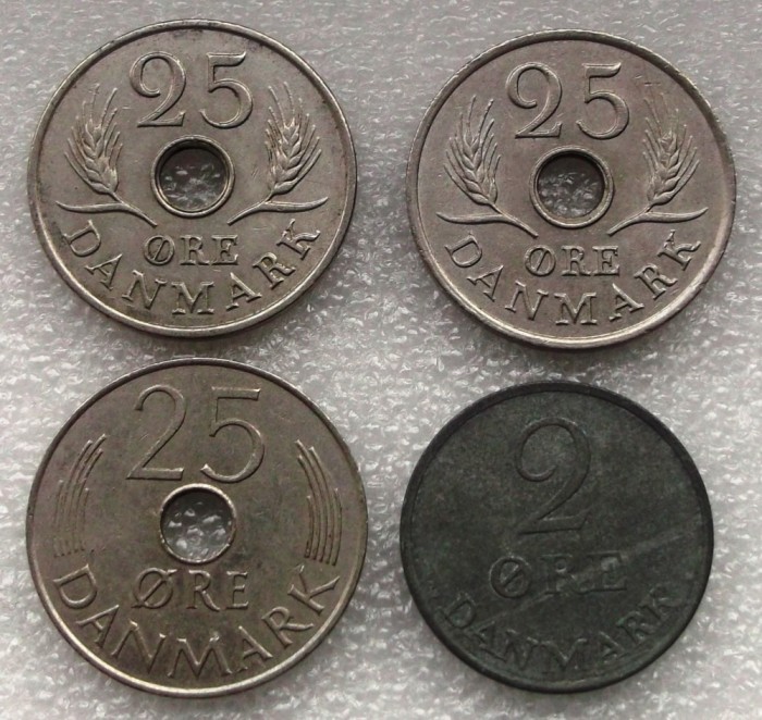 P3. Danemarca lot set 2 ore 1964 + 25 ore 1967 1972 1973 **