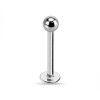 Piercing Ureche Argintiu Labret 1.2x8x3 Otel Chirurgical - Bilă Simplă, Universal