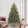 VidaXL Pom de Crăciun Artificial cu Ramuri Articulare și Conuri 240 cm 3395113