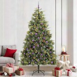 VidaXL Pom de Crăciun Artificial cu Ramuri Articulare și Conuri 240 cm 3395113