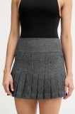 Armani Exchange fustă cu l&acirc;nă culoarea gri, mini, evazati, XW000694 AF16146