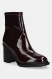 Aldo botine XIOMARA culoarea bordo, cu toc drept, 14116562