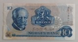 Bancnota Norvegia - 10 Kroner 1982