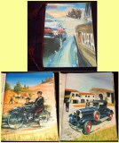 2006 Calendar Carabinieri Italia cu 14 ilustratii de autor, tema Auto 24x33cm