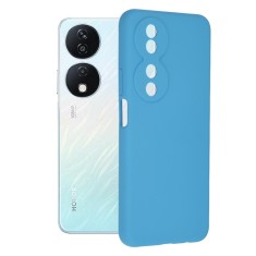 Husa de telefon compatibila honor x7b, tech microfibra, camera extra pro, denim blue foto