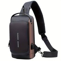Geanta de Umar sau Piept, Antifurt, Geanta Unisex, Impermeabila, cu Suport de