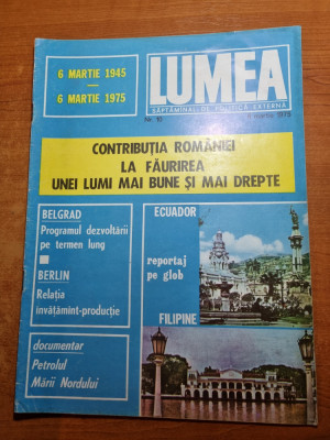 revista lumea 6 martie 1975 foto