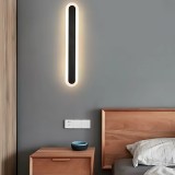 Aplica LED de Exterior SUHA, Lungime 30cm, 4W, IP65, Metal, Liniar, Negru ModernLight Concept