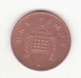 Marea Britanie 1 Penny 1997- Elizabeth II 3rd portrait; magnetic