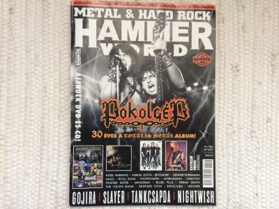 revista metal hard rock hammer world pokolgep slayer nightwish 2016 lb. maghiara foto