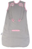 Sac de dormit multifunctional Slumbersac Grey Pink Elephant Travel 18-36 luni, 2.5 Tog, bumbac 100%, 110 cm